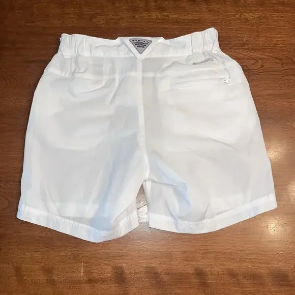 Columbia PFG Women's Size 2 White 6” Inseam Shorts - Picture 2 of 6